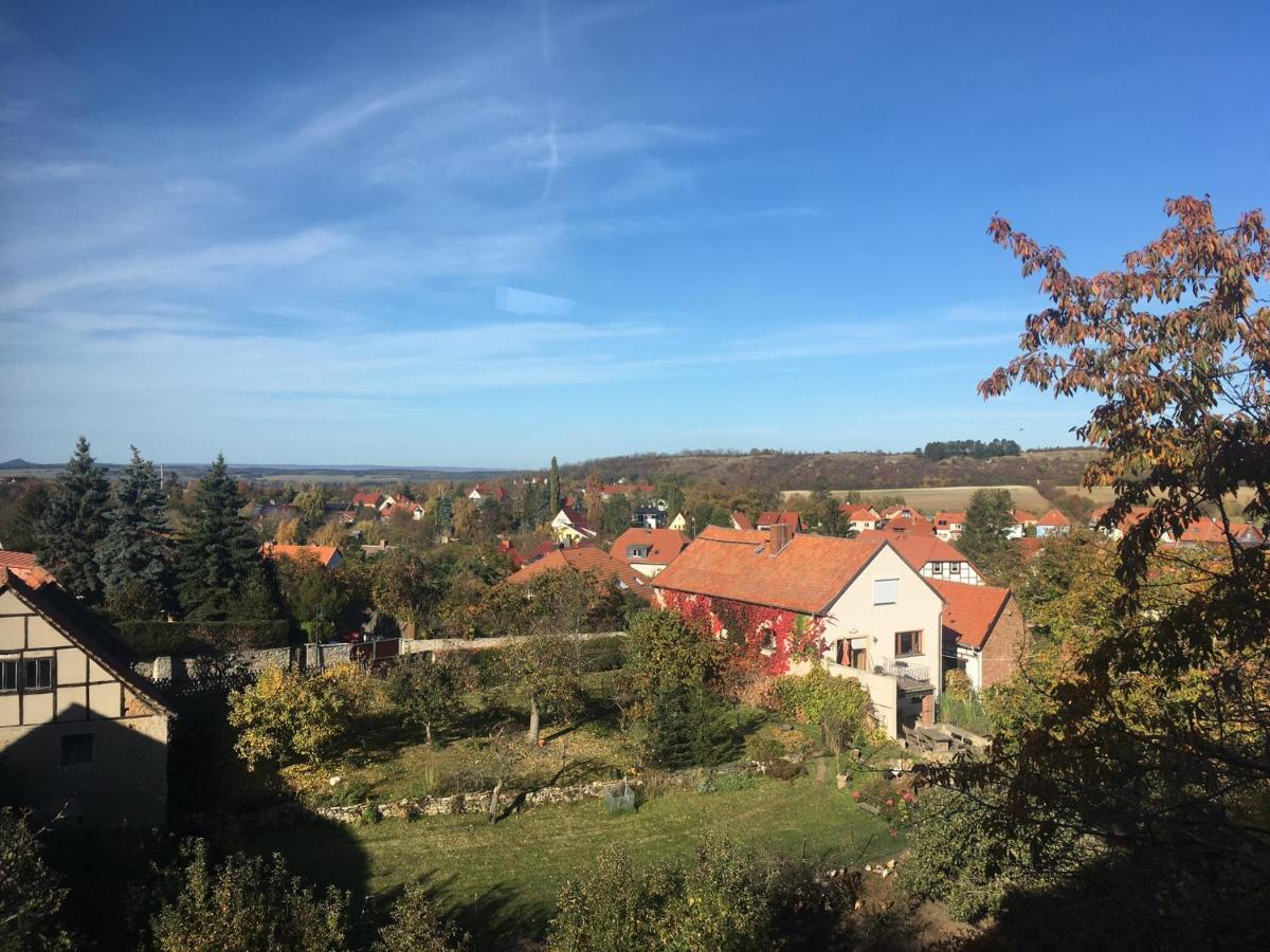 Ferienwohnung Im Blauen Haus Bad Suderode Exterior foto