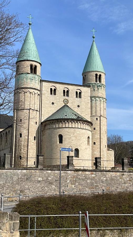 Ferienwohnung Im Blauen Haus Bad Suderode Exterior foto