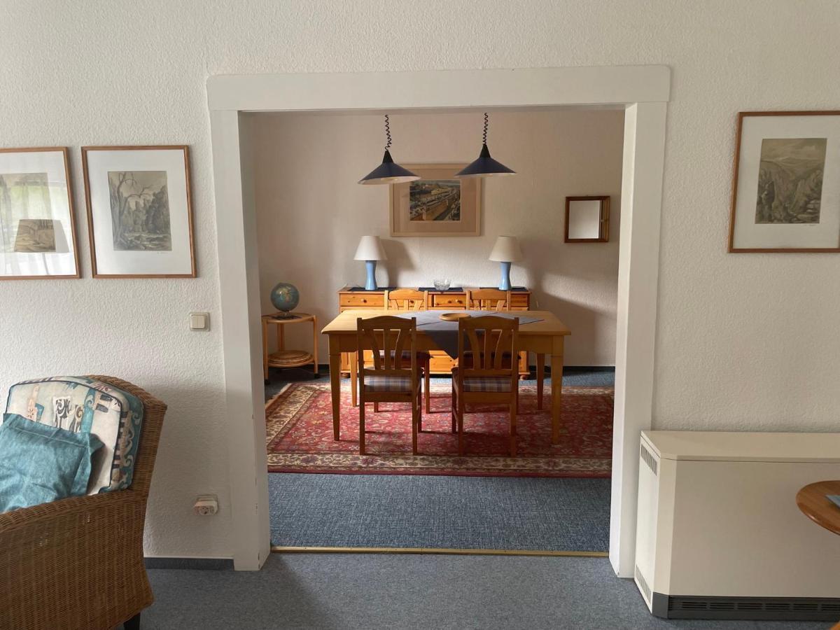 Ferienwohnung Im Blauen Haus Bad Suderode Exterior foto