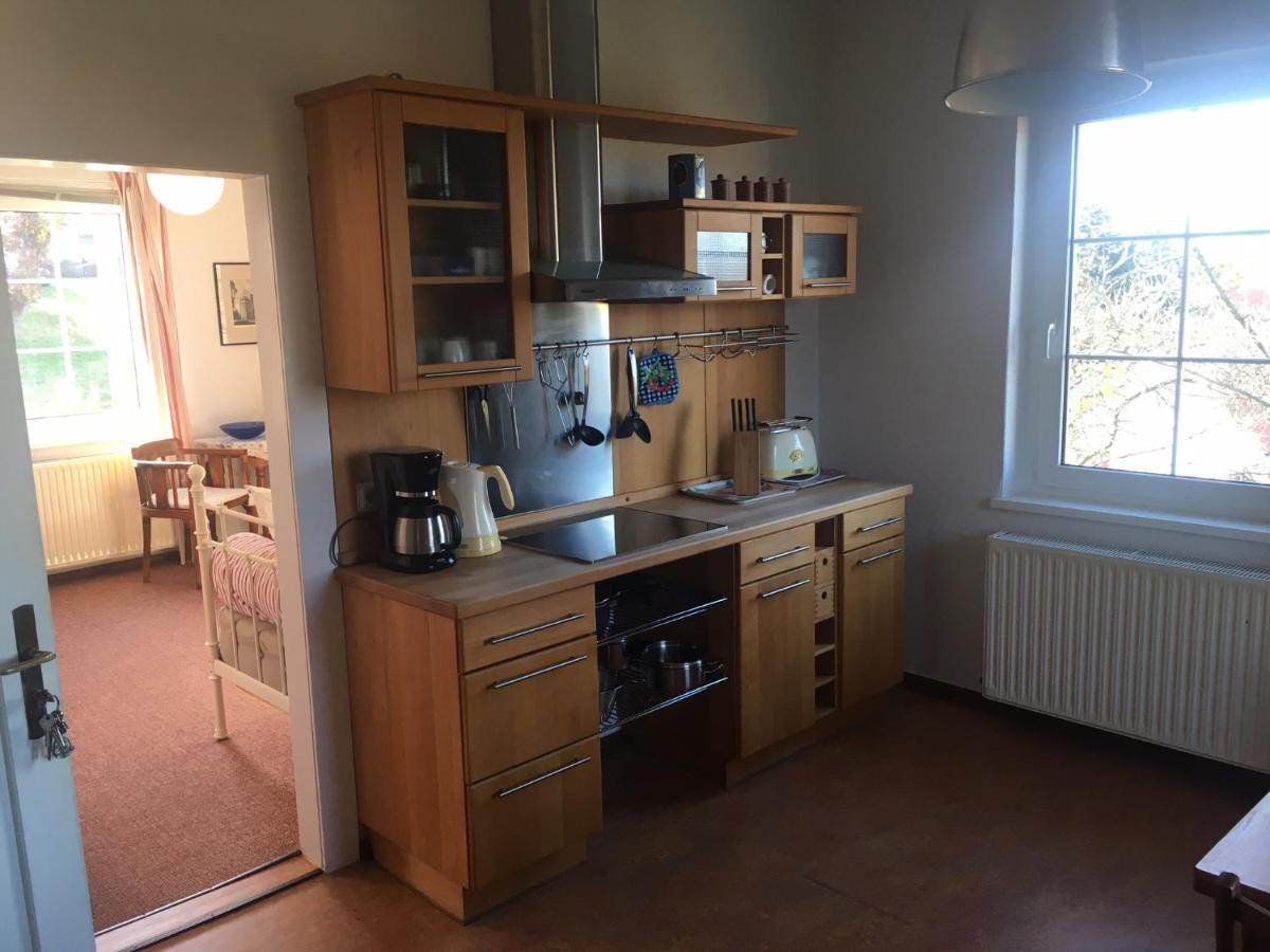 Ferienwohnung Im Blauen Haus Bad Suderode Exterior foto