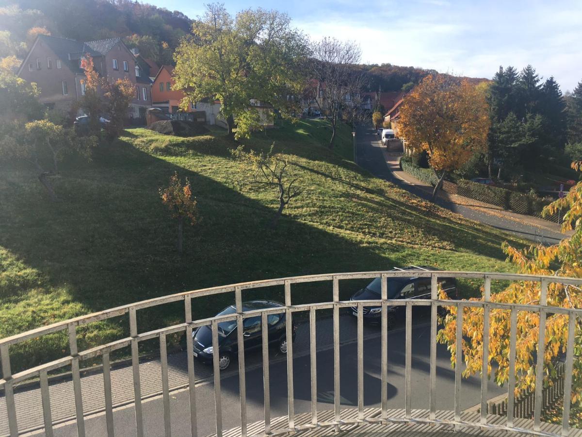 Ferienwohnung Im Blauen Haus Bad Suderode Exterior foto