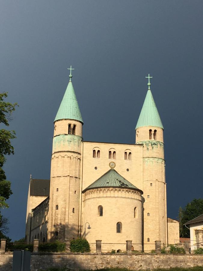 Ferienwohnung Im Blauen Haus Bad Suderode Exterior foto