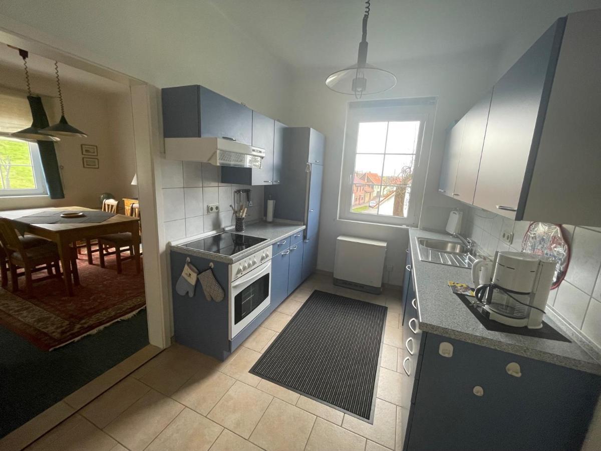 Ferienwohnung Im Blauen Haus Bad Suderode Exterior foto